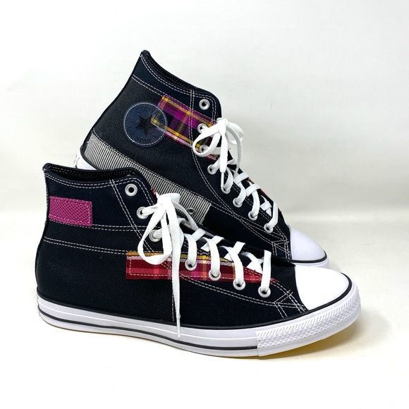 💖MEGA SALE💖Converse Men 168745C CTAS High Black Color Patches Canvas Sneakers - Picture 14 of 14